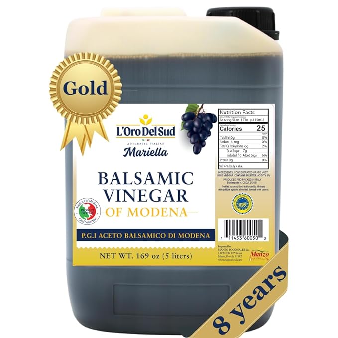 L'Oro Del Sud Ultra Premium,"Gold Label" 8 year Aged Balsamic Vinegar of Modena, IGP Certified