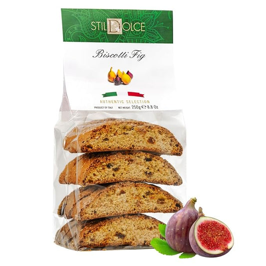 Stildolce Semi-Soft Fig Italian Biscotti Cookies | Made in Tuscany, Italy | Classic Gourmet