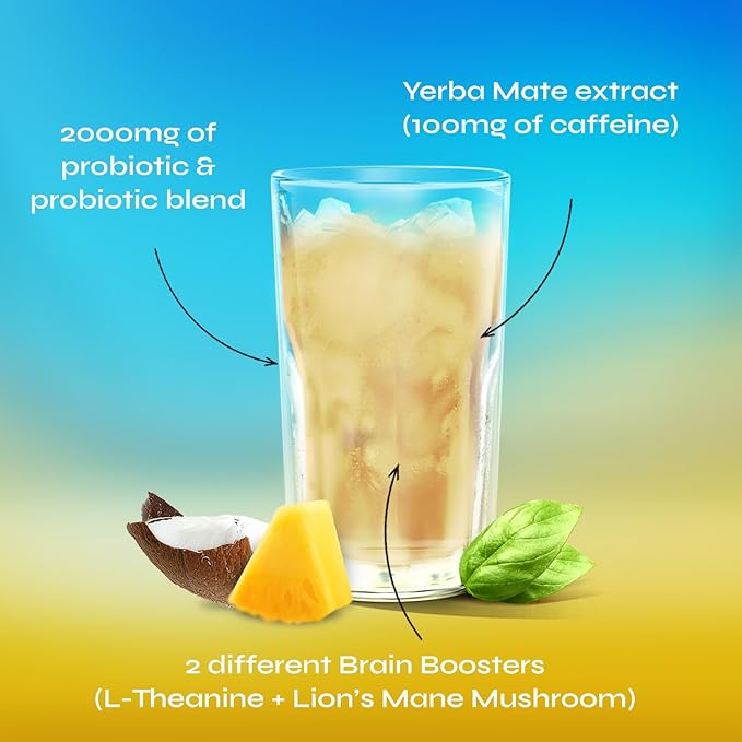 Yerba Magic - Yerba Mate Instant Tea Powder, 3-in-1 Super Drink - Clean Energy, Brain Fog Buster