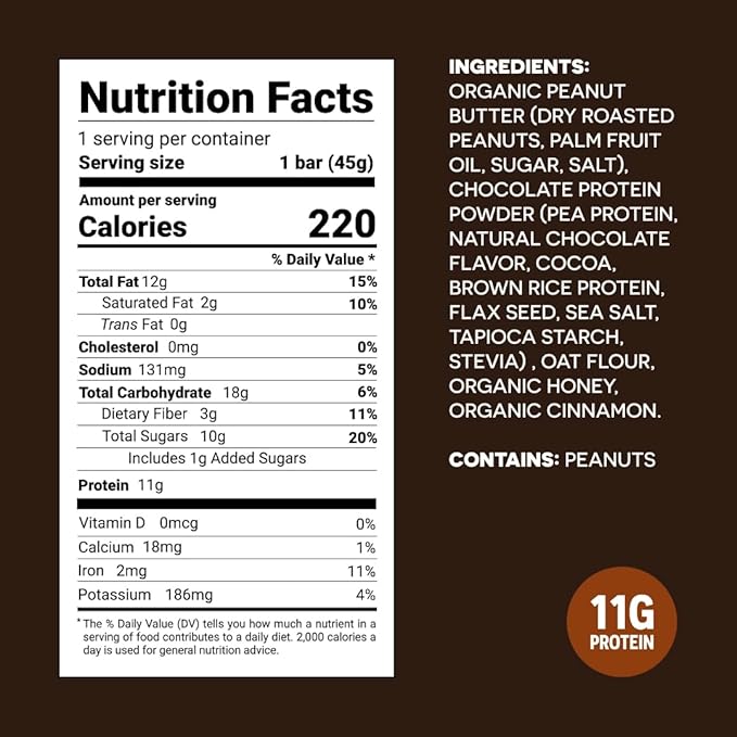 FROPRO Plant Protein Snack Bars - Plant Based Protein Bars, All-Natural, Gluten, Dairy, & Soy Free