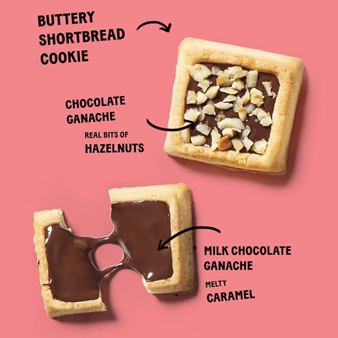 Michel et Augustin Cookie Bag Variety Pack 2 Flavor ??Milk Chocolate & Caramel + Milk Chocolate &