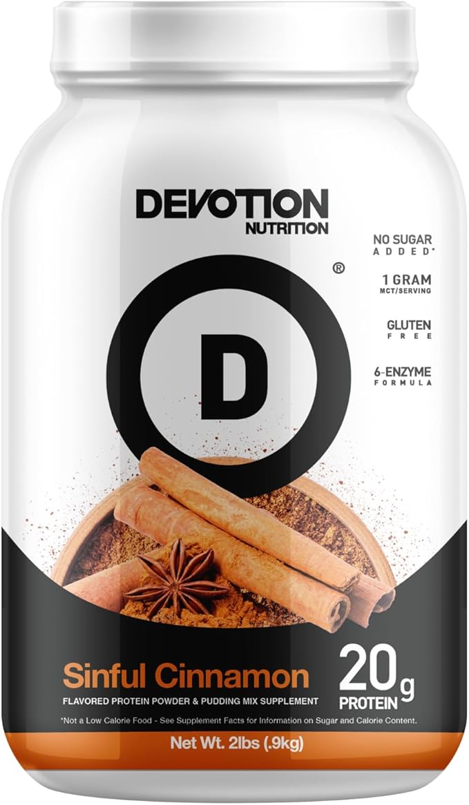 Devotion Nutrition Protein Powder Blend | Gluten Free, Keto Friendly, No Added Sugars | 1g MCT |