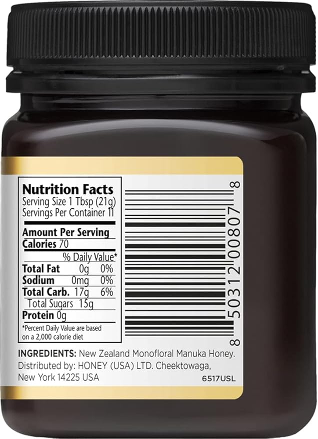 MANUKA DOCTOR - MGO 125+ Manuka Honey Monofloral, 100% Pure New Zealand Honey. Certified.