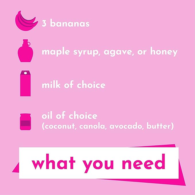 GoNanas Banana Bread Mix Variety Pack. Vegan, Gluten Free Healthy Snacks. Oat Flour Banana Bread or