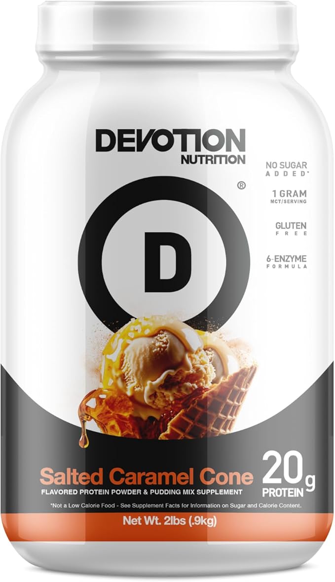 Devotion Nutrition Protein Powder Blend | Gluten Free, Keto Friendly, No Added Sugars | 1g MCT |