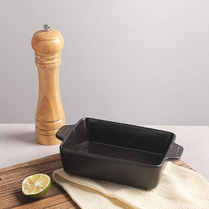Sweejar Ceramic Baking Dish, Rectangular Small Baking Pan with Double Handles, 20 Oz for Cooking