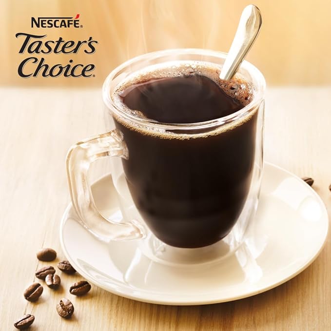 Nescafe Instant Coffee Packets, Decaf, Taster's Choice Light Roast, 1.7 g Singles (Pack of 80)