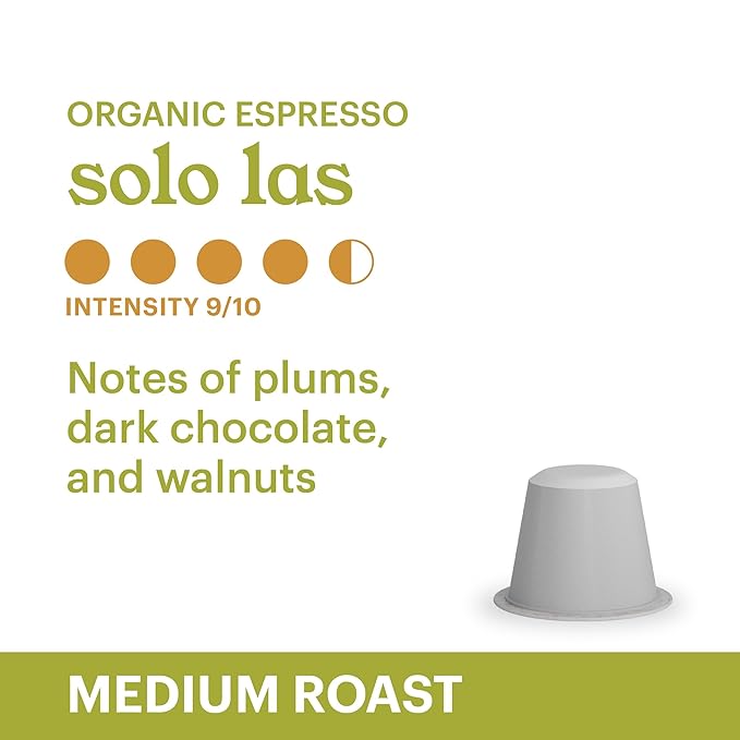 G GRANA Coffee Pods, Compatible with Nespresso OriginalLine, 20 Pack, Medium Roast, USDA Organic