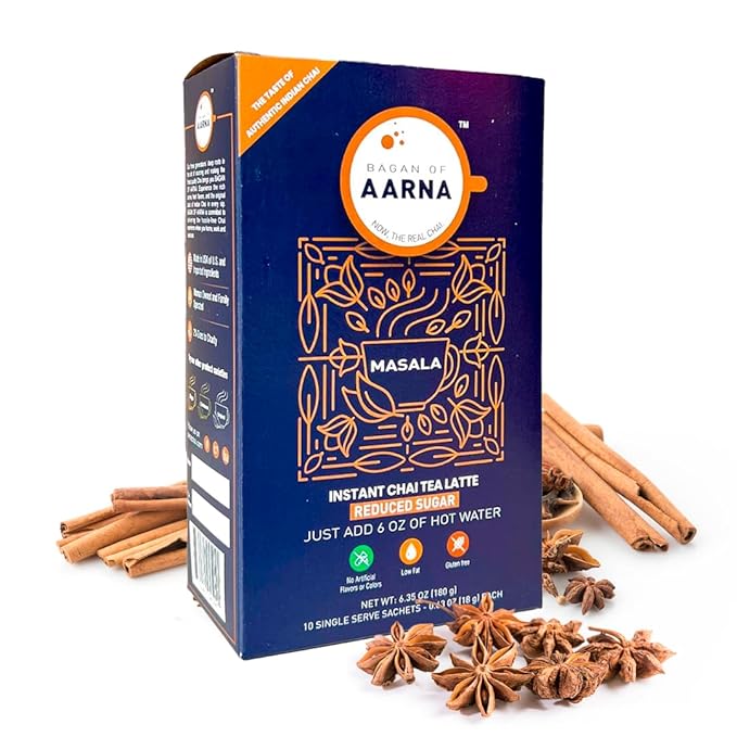 Bagan of Aarna Instant Masala Chai, Tea Powder Mix, Spiced Tea, All Natural Chai Tea, Authentic