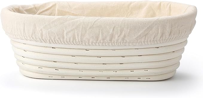 Saint Germain Bakery Premium Round Bread Banneton Basket with Liner - Perfect Brotform Proofing
