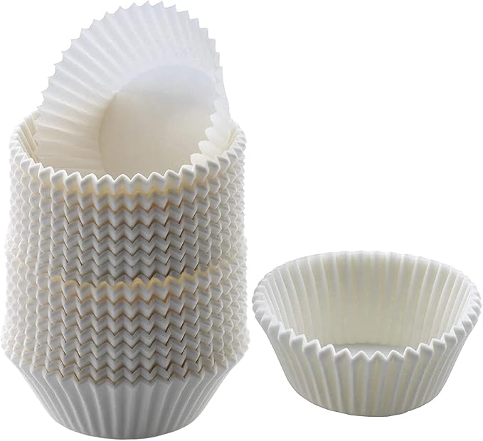 White Cupcake Liners Standard Size - 300-Pack Paper Baking Cups - Fits Perfectly Any Muffin Baking
