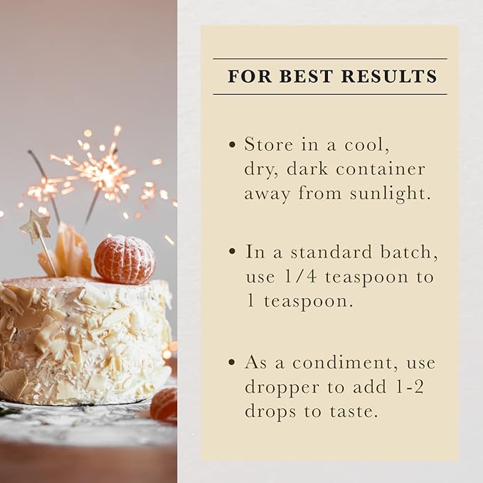 Cook's Pure Orange Extract From Florida Oranges | For Ice Cream, Cakes, Breads, Cookies and Drinks
