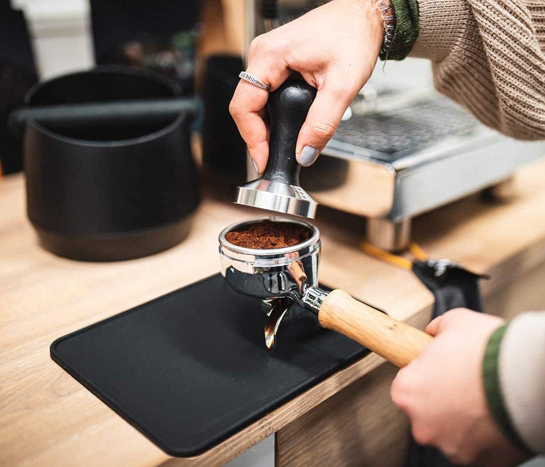 Ezebesta Coffee Tamper Mat for Portafilter - Silicone Tamping Pad -Espresso Machine Accessories