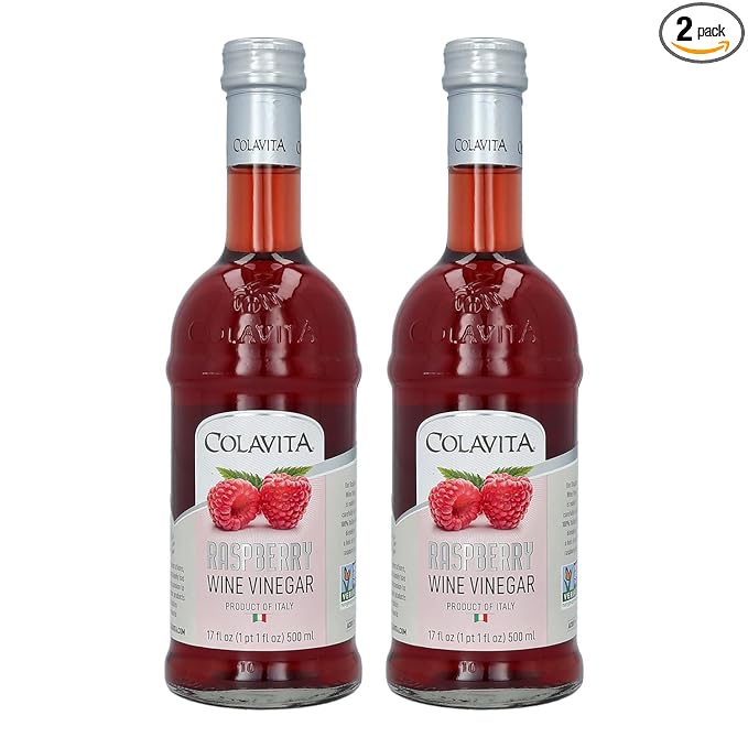 Colavita Raspberry Red Wine Vinegar, Special, 17 Fl Oz (Pack of 2)