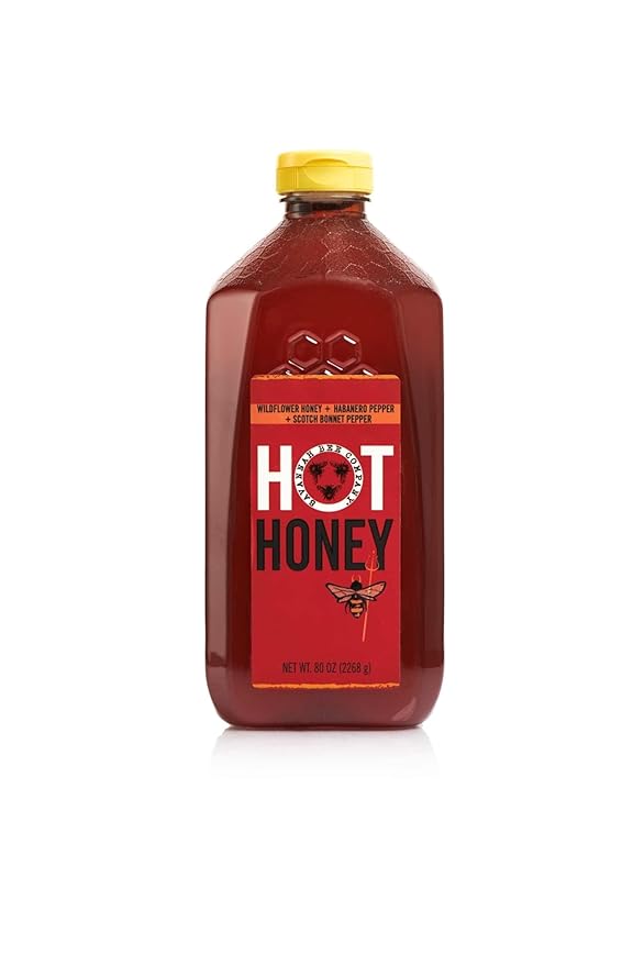 Savannah Bee Company Hot Honey Gluten Free and 100% Pure Honey Sweet Wildflower Infused with Heat