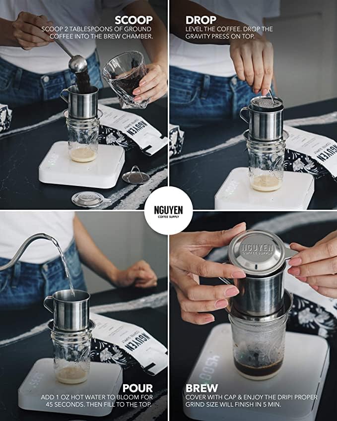 Nguyen Coffee Supply - Hanoi Robusta: Dark Roast Premium Whole Coffee Beans, Vietnamese Single