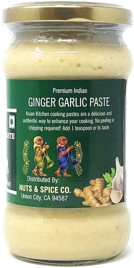 Asian Kitchen Ginger Garlic Cooking Paste 10.5oz (300g) Glass Jar ~ Vegan | Gluten Free | NON-GMO |