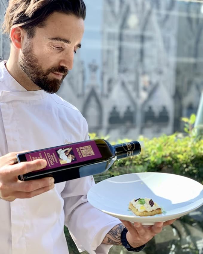 Pruneti - Leccino Medium, Organic New 2024-2025 Early Harvest Italian Olive Oil Extra Virgin from