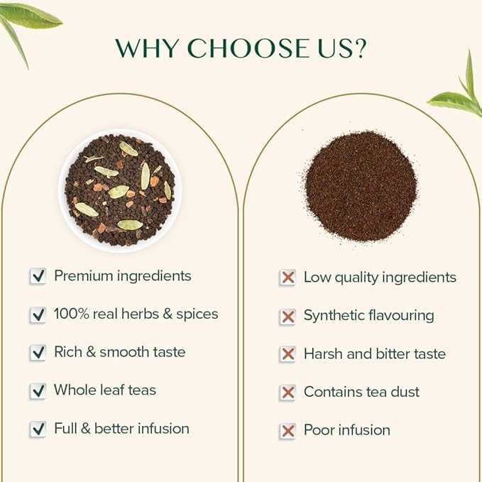 VAHDAM, India's Original Masala Chai Tea Loose Leaf (50 Cups/3.53oz) Blend Of Black Tea, Cinnamon