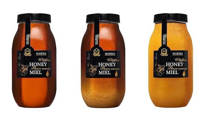 HONIGMA® Marma Wildflower Honey | Authentic Raw Honey from Ukraine | 100% Pure & Unpasteurized |