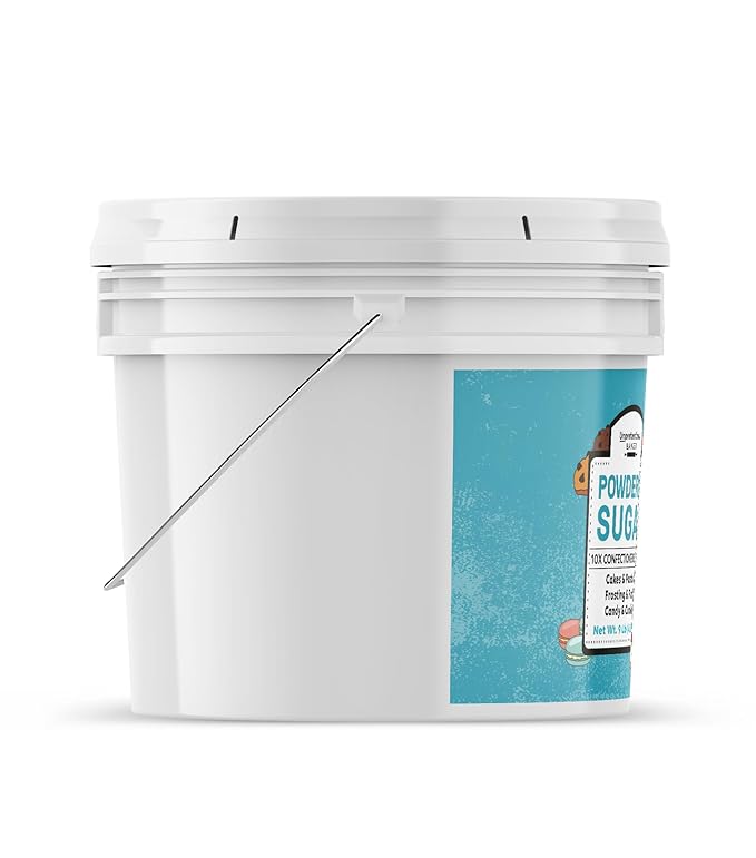 Unpretentious Powdered Sugar, 2 Gallon Bucket, Confectioners Sugar, For Baking, Candy Making