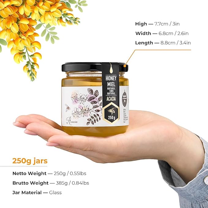 HONIGMA® Raw Honey | Exquisite Taste | 100% Pure | Unpasteurized | Unfiltered | Partially