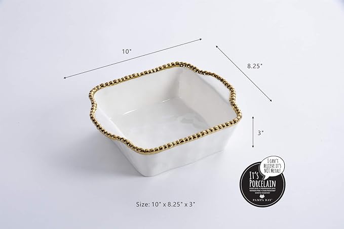 Pampa Bay Titanium Baking Dish (Square, Golden Salerno)