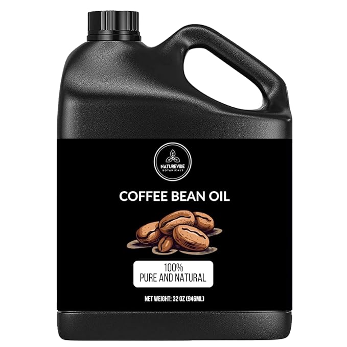 Naturevibe Botanicals Coffee Bean Oil 32 Ounces | 100% Pure and Natural | Great for Skin Care and