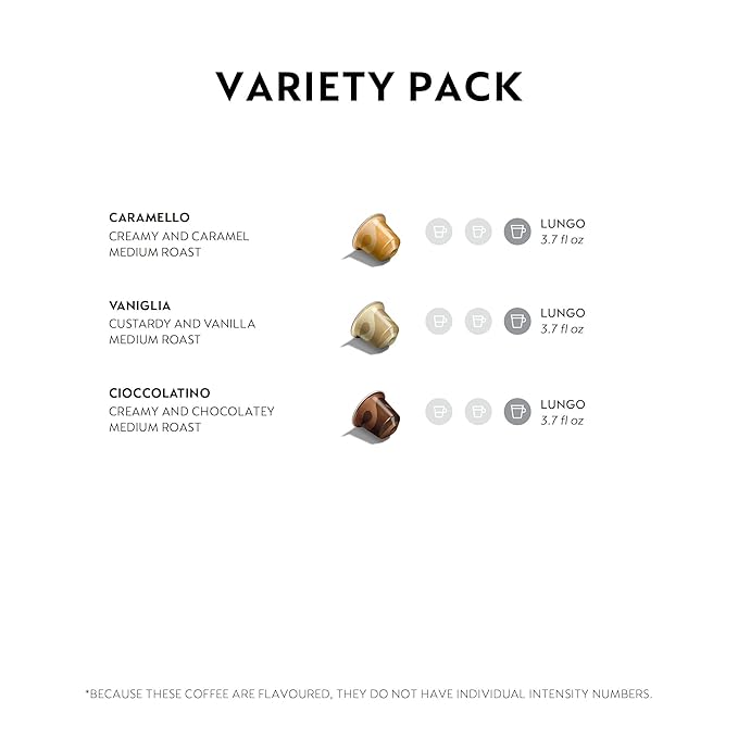 Nespresso Capsules Original Line, Barista Flavored Pack, Medium Roast Espresso Coffee, 30 Count