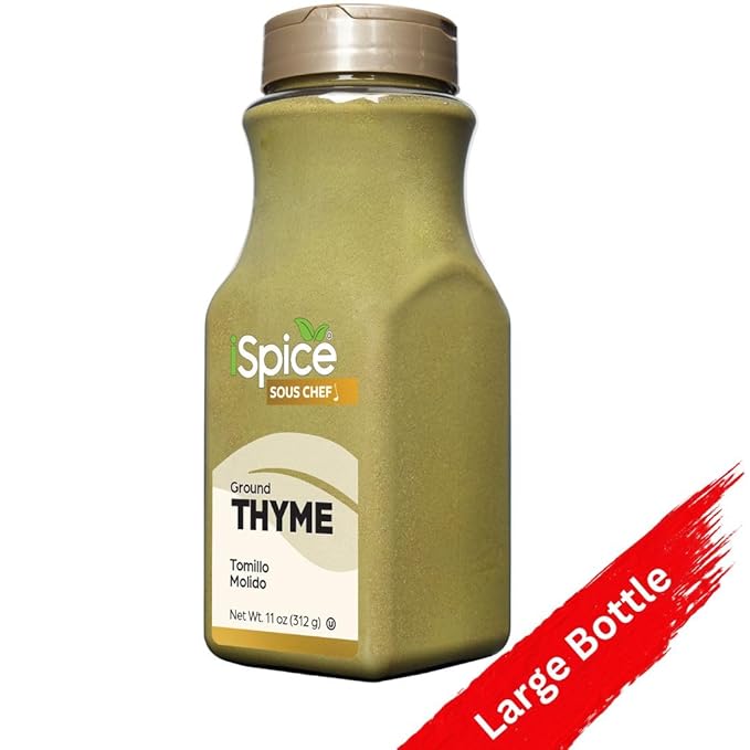iSpice | Thyme Ground | 11 oz | Bulk Size | Premium Herbs | Kosher
