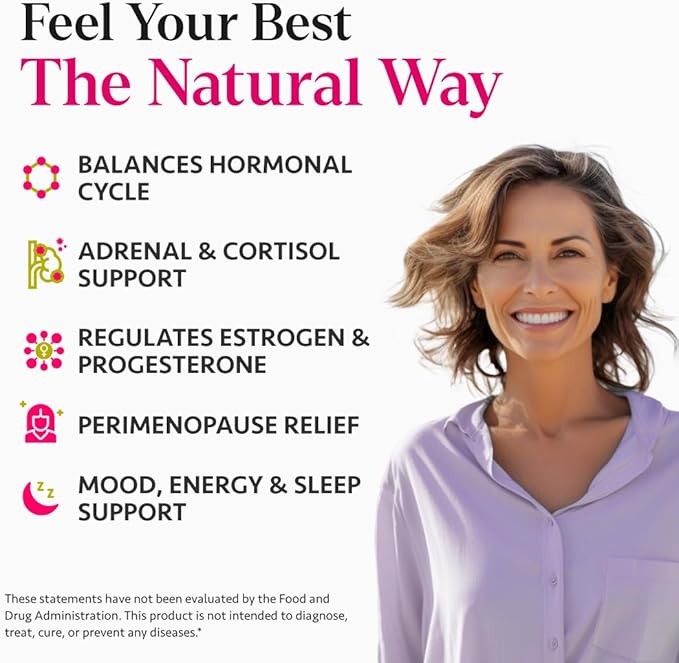 Ayurvedic Hormone Balance for Women | Cortisol Manager | Regulates Estrogen | Made in USA |