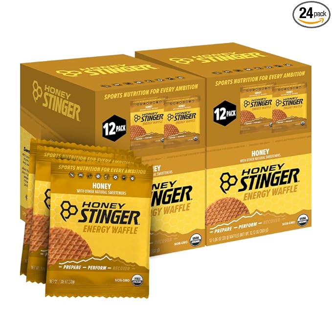 Honey Stinger Organic Honey Waffle, Energy Stroopwafel for Exercise, Endurance and Performance