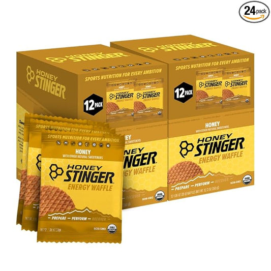 Honey Stinger Organic Honey Waffle, Energy Stroopwafel for Exercise, Endurance and Performance