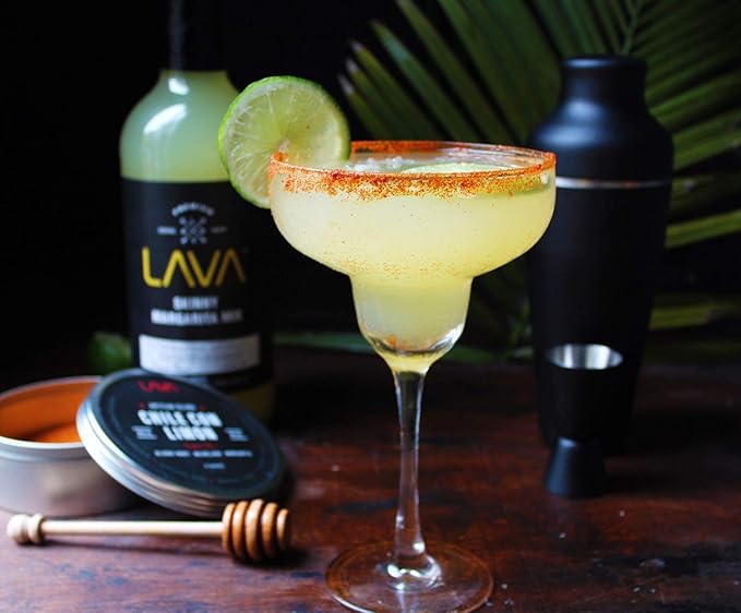 LAVA Premium Skinny Margarita Mix by LAVA Craft Cocktail Co., Low Calorie Margarita Mix Made with