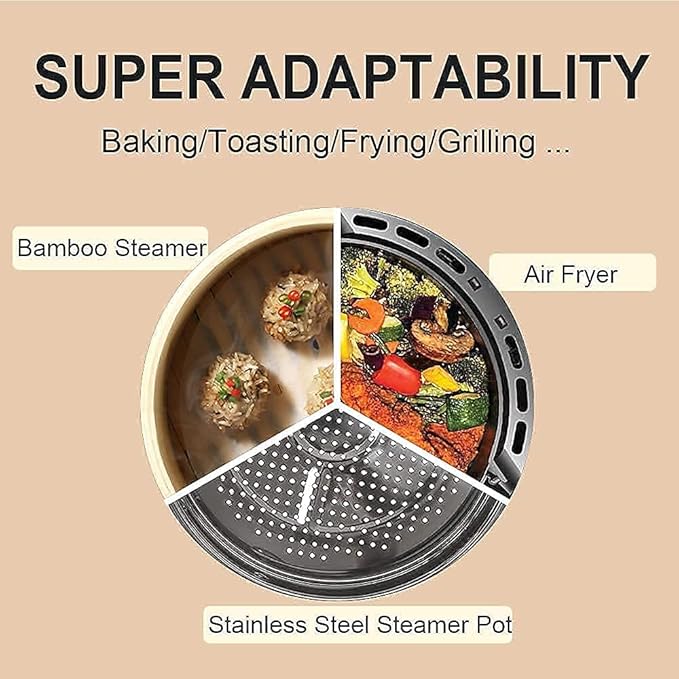 Numola Air Fryer Parchment Paper Liners, 100 Pcs Disposable Papers Liner for Baking, 9 Inch Safe