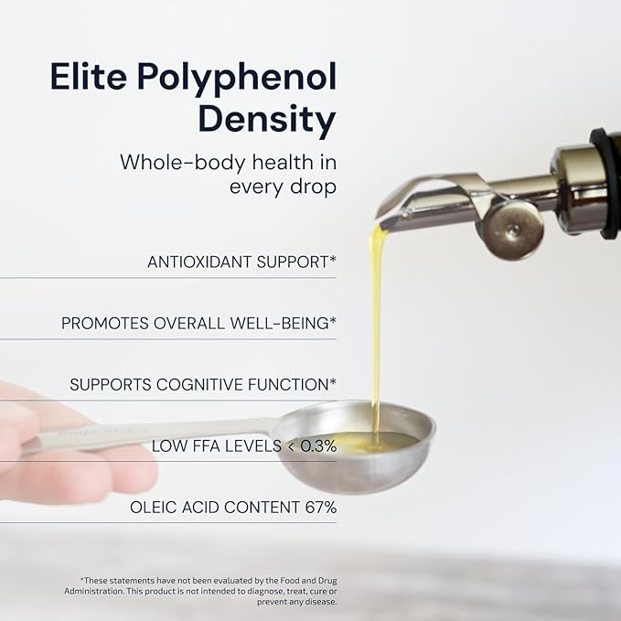 Blueprint by Bryan Johnson Olive Oil ??Snake Oil- High Polyphenol Extra Virgin Olive Oil (400+