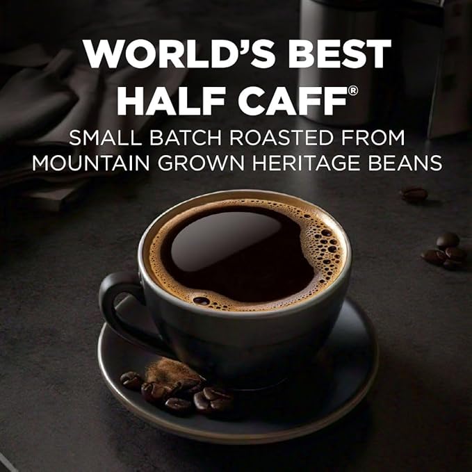 Maud's Half Caff Coffee Pods, 100 ct, Medium Roast Coffee in Recyclable Single Serve Pods – 100%
