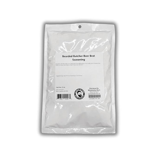 Bearded Butchers Beer Bratwurst Seasoning, 15oz ??For Up to 25 lbs of Meat ??Made with Real Beer