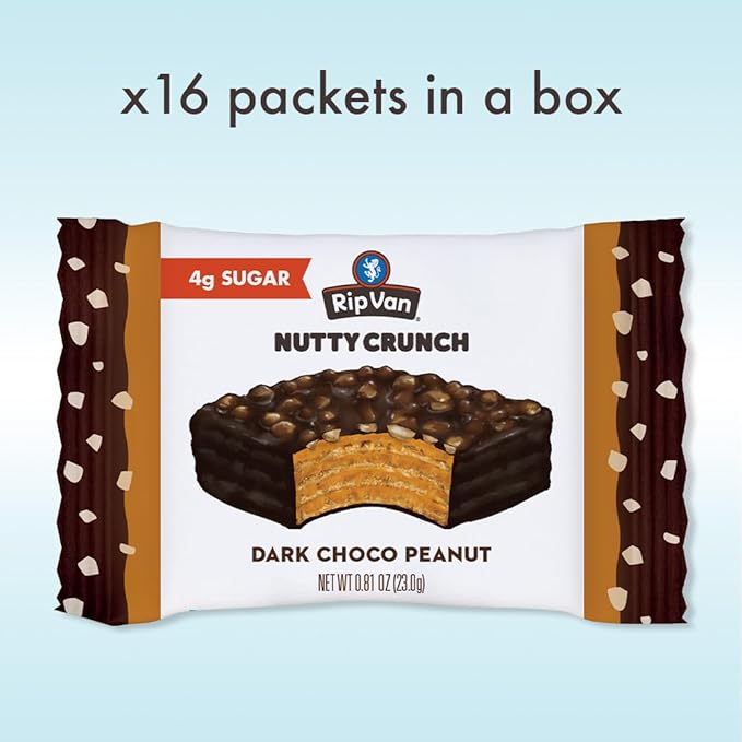 Rip Van Keto Wafer Cookies - Healthy Snacks - Non GMO Snack - Keto Snacks - Low Carb, Low Sugar