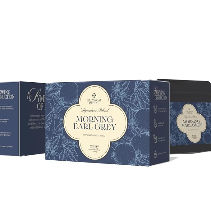 BLOSSOM RITUAL Morning Earl Grey – Loose Leaf Quality – Organic Bergamot Extract – Natural Based