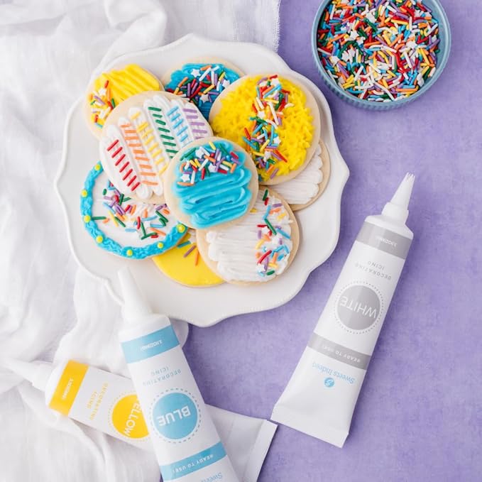 Sweets Indeed Frosting Kit plus Sprinkles Frosting Tubes nozzles 11.71 ounces Perfect for baking