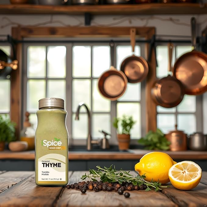 iSpice | Thyme Ground | 11 oz | Bulk Size | Premium Herbs | Kosher