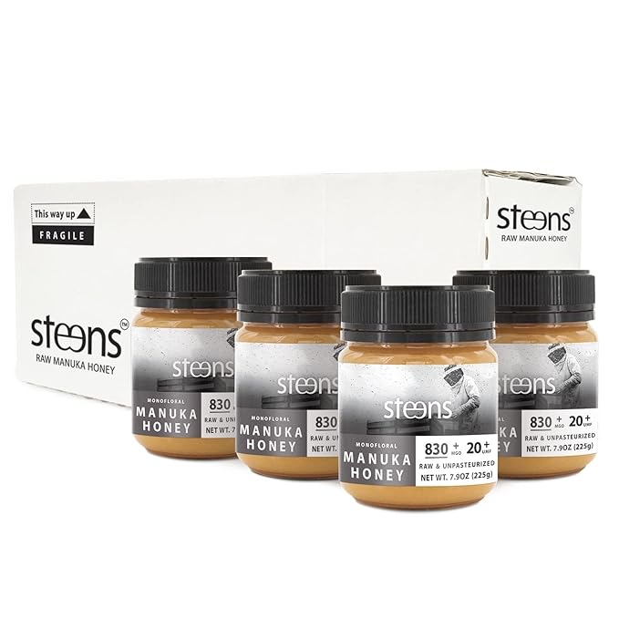 Steens Manuka Honey - MGO 830+ - Pure & Raw 100% Certified UMF 20+ Manuka Honey - Bottled and