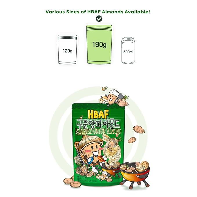 [Official Gilim HBAF] Korean Roasted Onion Seasoned Almonds Nut Protein Snack | Nutritious Enery