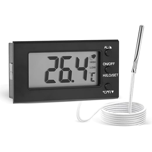 Digital Oven Thermometer -58°F to 572°F/-50°C-300°C, Thermometer with Probe, High Low Temperature
