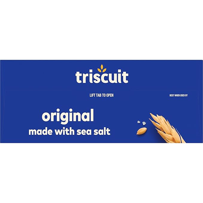Triscuit Original Whole Grain Wheat Crackers, Vegan Crackers, Healthy Snacks, Lunch Snacks, Party Size, 17 oz