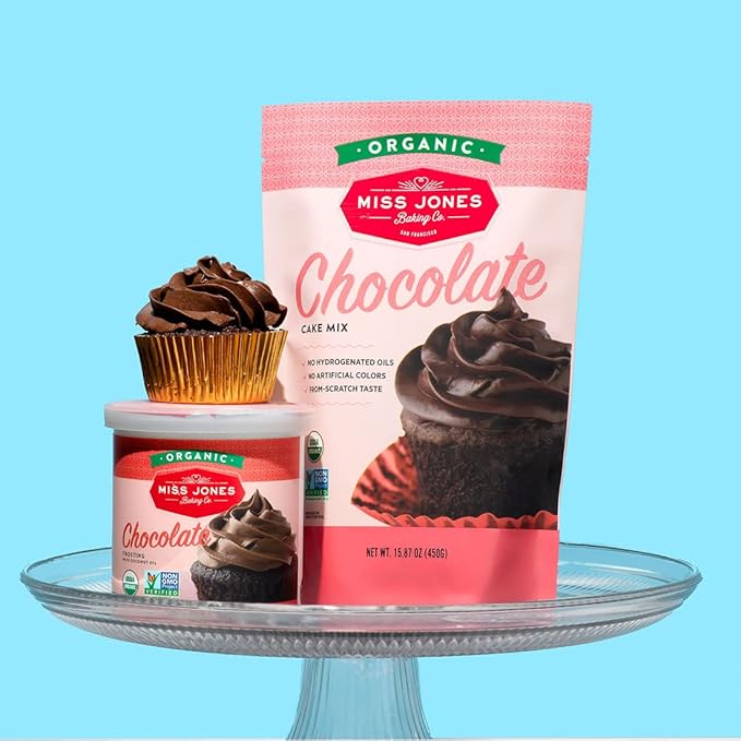 Miss Jones Baking Organic Cake and Cupcake Mix, Non-GMO, Vegan-Friendly, Moist and Fluffy: