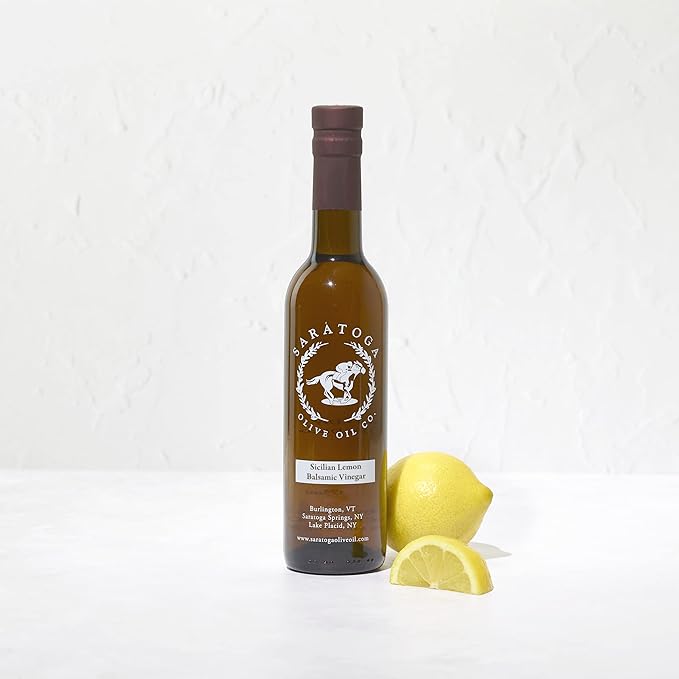 Saratoga Olive Oil Company Sicilian Lemon White Balsamic Vinegar 200ml (6.8oz)