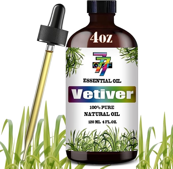 Vetiver Essential Oil (4 oz/120 ml) ??Vetiver Oils for Aromatherapy, diffusers, humidifiers, Home