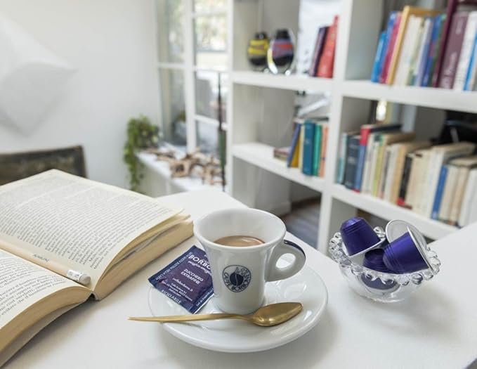 Caffe Borbone Aluminum Coffee Pods Compatible with Nespresso Original Machines, Crema Classica